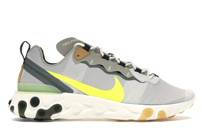 ナイキ NIKE リアクト エレメント スニーカー 【 REACT ELEMENT 55 SPRUCE VOLT AURA FOGBARELY VOLTVOLT 】