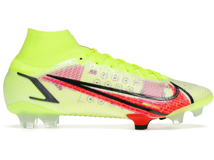 ナイキ NIKE エリート 黒色 ブラック スニーカー 【 MERCURIAL SUPERFLY 8 ELITE FG VOLT BLACK BRIGHT CRIMSON 】