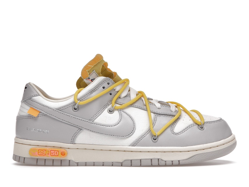 ナイキ NIKE ダンク オフホワイト ダンクロー スニーカー 【 OFFWHITE LOT 29 SAIL NEUTRAL GREYOPTI YELLOW 】