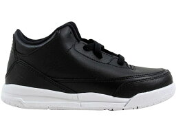 ナイキ ジョーダン 黒色 ブラック 白色 ホワイト 【 JORDAN 3 RETRO BT BLACK (TD) / BLACK BLACK WHITE 】