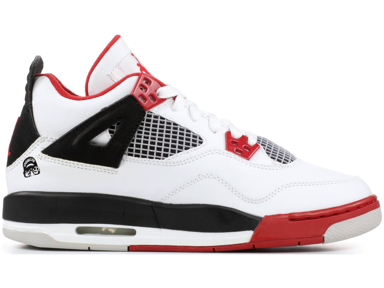 ナイキ ジョーダン 白色 ホワイト 赤 レッド 黒色 ブラック 【 JORDAN 4 RETRO MARS BLACKMON (GS) / WHITE VARSITY RED BLACK 】 キッズ ベビー マタニティ スニーカー