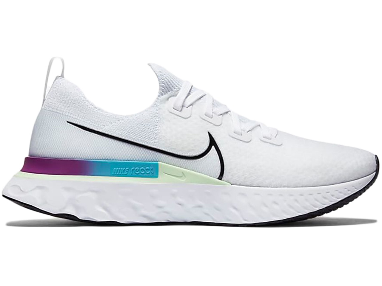 ナイキ NIKE リアクト ラン 白色 ホワイト スニーカー 【 REACT INFINITY RUN WHITE VAPOR GREEN GREENORACLE AQUABLACK 】