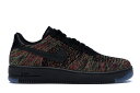 ナイキ フライニット 黒色 ブラック エアフォース スニーカー メンズ 【 NIKE AIR FORCE 1 LOW FLYKNIT BLACK MULTI-COLOR / BLACK MULTI COLOR 】