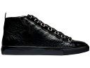 oVAK nC F ubN U[ Xj[J[ Y y BALENCIAGA ARENA HIGH BLACK LEATHER / z