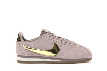 ナイキ NIKE クラシック コルテッツ 金色 ゴールド レディース スニーカー 【 CLASSIC CORTEZ SE DIFFUSED TAUPE METALLIC GOLD WOMENS PHANTOMGUM LIGHT BROWNMETALLIC 】