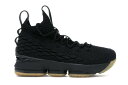 ナイキ NIKE レブロン 黒色 ブラック ジュニア キッズ 【 LEBRON 15 BLACK GUM GS LIGHT BROWN 】