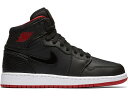 ナイキ ジョーダン ハイ 黒色 ブラック 【 JORDAN 1 RETRO HIGH BRED SNAKE (GS) / BLACK GYM RED-WHITE 】 キッズ ベビー マタニティ スニーカー