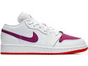 ナイキ ジョーダン 白色 ホワイト ラッシュ ピンク 【 JORDAN 1 LOW WHITE TRUE BERRY (GS) / WHITE RUSH PINK TRUE BERRY 】 キッズ ベビー マタニティ スニーカー