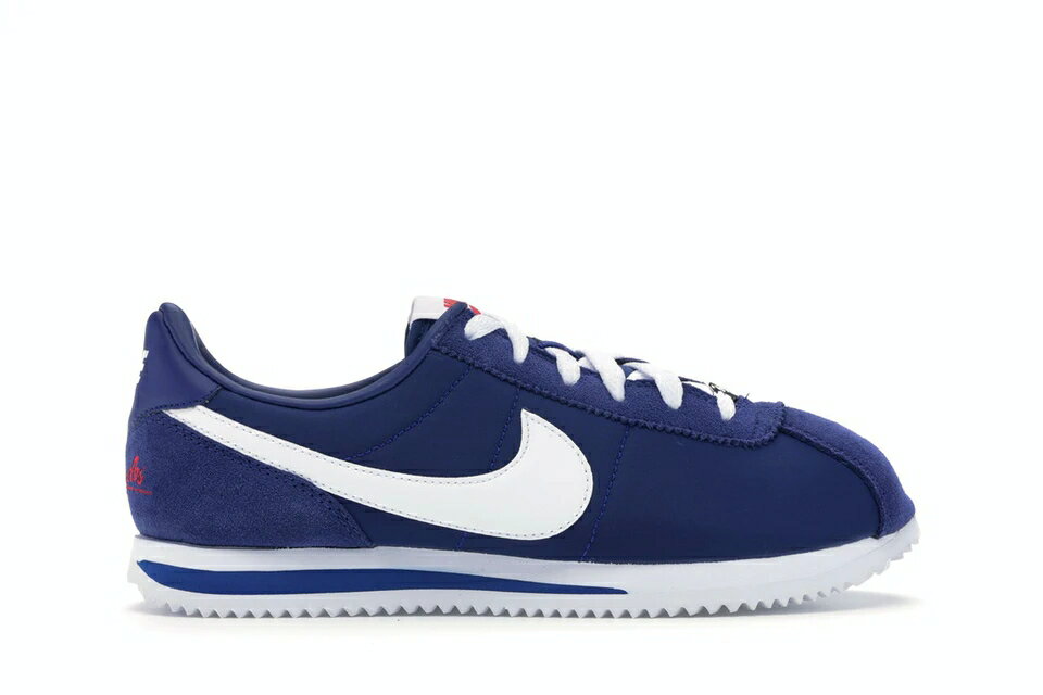 ナイキ コルテッツ 青色 ブルー ディープ 白色 ホワイト ロサンゼルス 【 NIKE CORTEZ LOS ANGELES BLUE (GS) / DEEP ROYAL BLUE WHITE METALLIC 】 キッズ ベビー マタニティ スニーカー