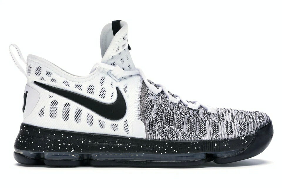 ナイキ 白色 ホワイト 黒色 ブラック スニーカー メンズ 【 NIKE KD 9 OREO / WHITE BLACK 】