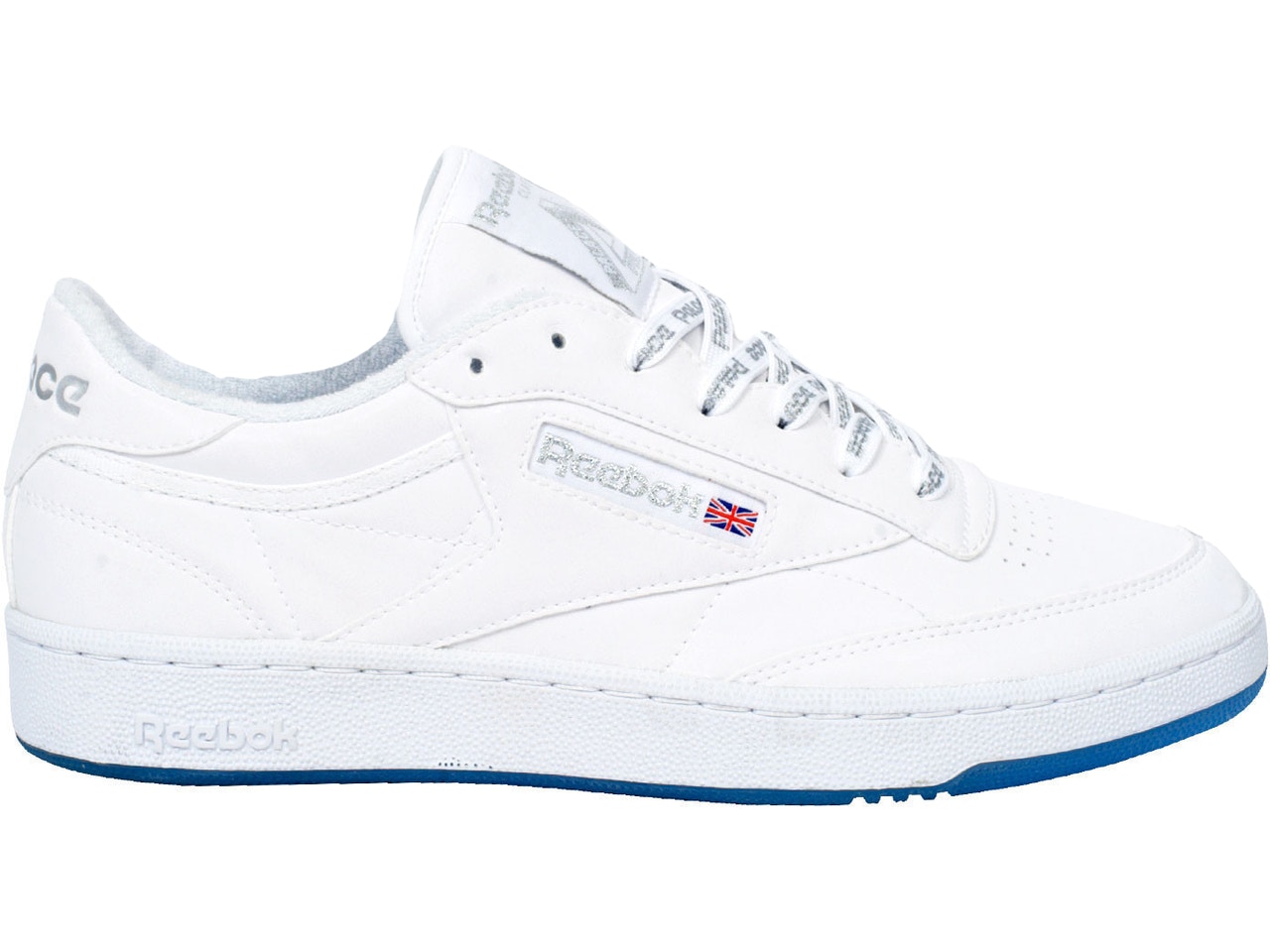 リーボック クラブ 白色 ホワイト 銀色 シルバー 青色 ブルー スニーカー メンズ 【 REEBOK CLUB C WHITE / WHITE METALLIC SILVER BLUE ICE 】