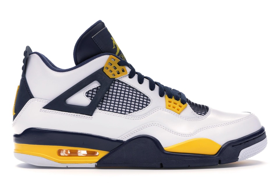 ナイキ ジョーダン カルフォルニア マーケット 白色 ホワイト スニーカー メンズ 【 JORDAN 4 RETRO CAL / MARQUETTE PE WHITE VARSITY MAIZE MIDNIGHT 】