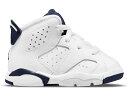 ナイキ ジョーダン 紺色 ネイビー 白色 ホワイト ベビー 【 JORDAN 6 RETRO MIDNIGHT NAVY (2022) (TD) / WHITE MIDNIGHT NAVY 】