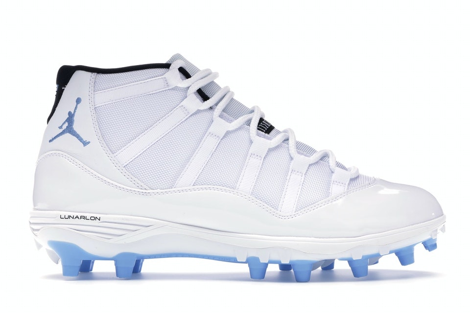 ナイキ ジョーダン 白色 ホワイト 青色 ブルー 黒色 ブラック スニーカー メンズ 【 JORDAN 11 RETRO CLEAT COLUMBIA / WHITE UNIVERSITY BLUE BLACK 】