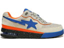 ベイプ ベージュ スエード スウェード 橙 オレンジ 青色 ブルー スニーカー メンズ 【 BAPE A BATHING APE ROAD STA BEIGE SUEDE / BEIGE ORANGE BLUE 】