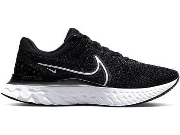 ナイキ NIKE リアクト ラン フライニット 黒色 ブラック スニーカー 【 REACT INFINITY RUN FLYKNIT 3 BLACK WHITE 】