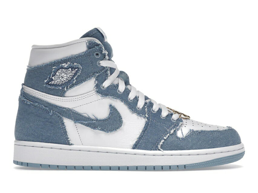 ナイキ ジョーダン JORDAN ハイ デニム レディース スニーカー 【 1 HIGH OG DENIM WOMENS WHITE WORN BLUEMETALLIC GOLD 】