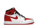 ナイキ ジョーダン ハイ 白色 ホワイト 赤 レッド 黒色 ブラック 【 JORDAN 1 RETRO HIGH OG HERITAGE (GS) / WHITE UNIVERSITY RED BLACK 】 キッズ ベビー マタニティ スニーカー