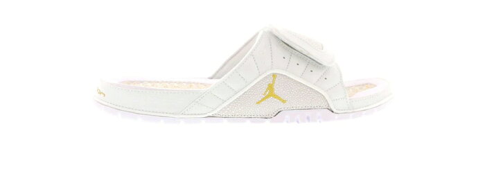 ナイキ ジョーダン JORDAN ハイドロ サンダル スニーカー 【 HYDRO SLIDE RETRO 12 OVO SUMMIT WHITE METALLIC GOLDWHITE 】