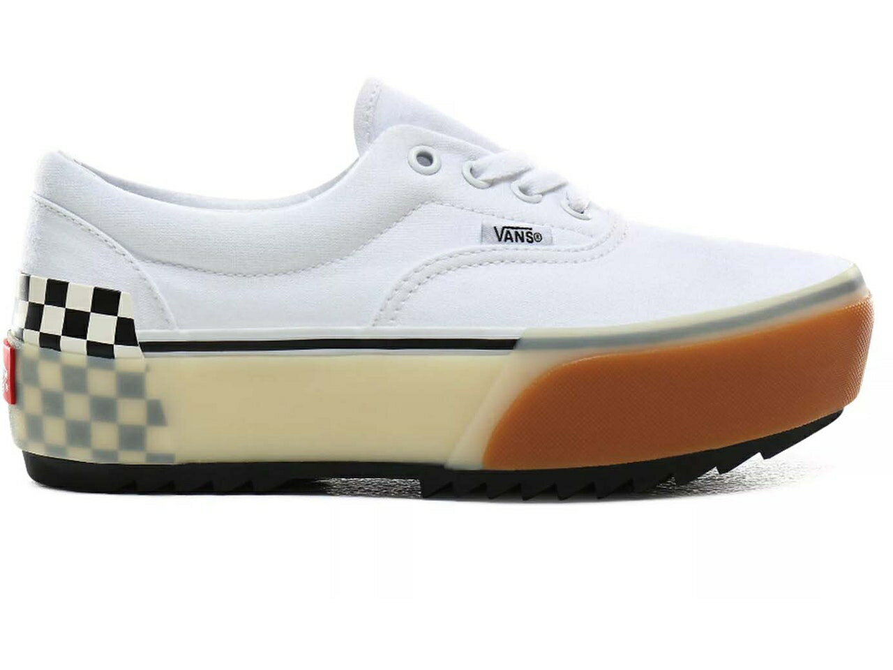 ヴァンズ VANS バンズ 白色 ホワイト スニーカー 【 ERA STACKED WHITE CHECKERBOARD 】