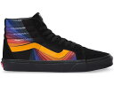 ヴァンズ バンズ スケートハイ 黒色 ブラック スニーカー メンズ 【 VANS SK8-HI REFRACT PACK BLACK / BLACK MULTI 】