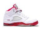 ナイキ ジョーダン 白色 ホワイト ファイア レガシー 赤 レッド 【 JORDAN 5 RETRO WHITE SCARLET FIRE (GS) / WHITE LEGACY RED SCARLET FIRE 】 キッズ ベビー マタニティ スニーカー