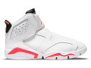 ナイキ ジョーダン 白色 ホワイト 黒色 ブラック ジュニア キッズ 【 JORDAN 6 RETRO LITTLE FLEX INFRARED (PS) / WHITE INFRARED 23 BLACK 】 キッズ ベビー マタニティ スニーカー