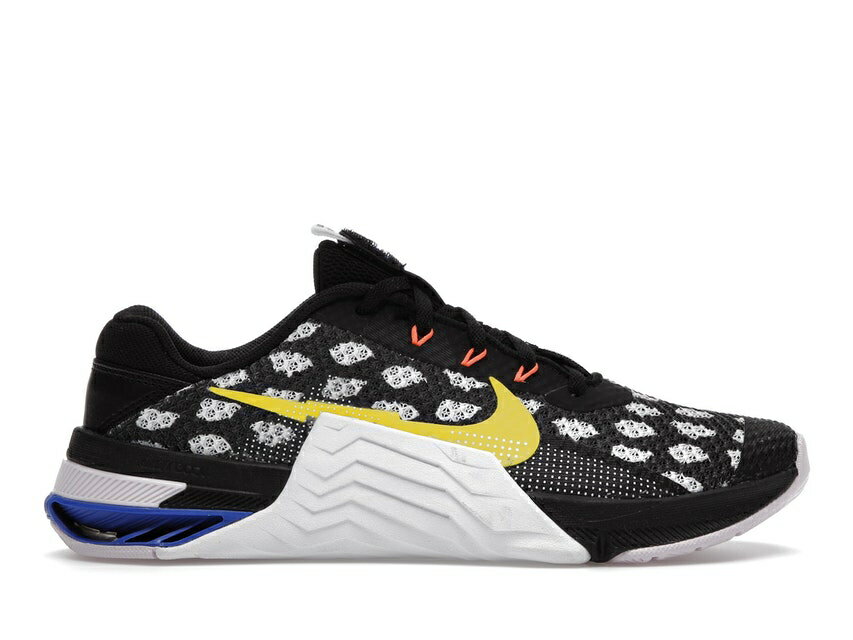 ナイキ NIKE 黒色 ブラック 白色 ホワイト スニーカー 【 METCON 7 BLACK WHITE PATTERN RACER BLUE YELLOW STRIKE 】