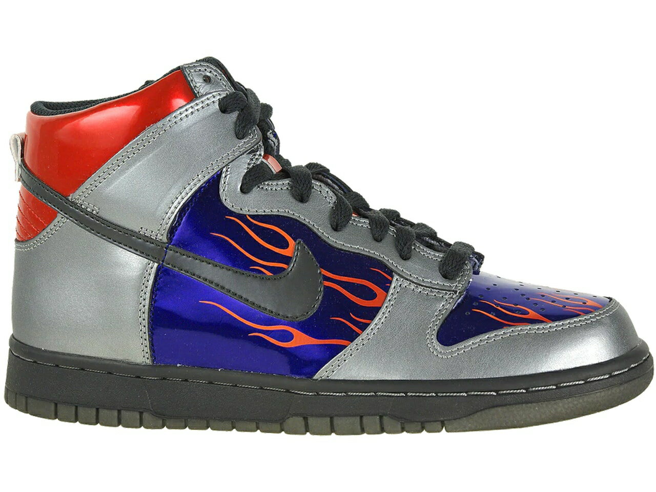 ナイキ ダンク ハイ クール 灰色 グレー ダンクハイ 【 NIKE DUNK HIGH TRANSFORMERS OPTIMUS PRIME (GS) / METALLIC COOL GREY ANTHRACITE 】 キッズ ベビー マタニティ スニーカー