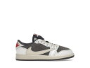 楽天スニケスナイキ ジョーダン リベンジ 赤 レッド トラヴィススコット 【 JORDAN 1 RETRO LOW OG SP TRAVIS SCOTT REVERSE MOCHA （PS） / SAIL UNIVERSITY RED RIDGEROCK 】 キッズ ベビー マタニティ スニーカー