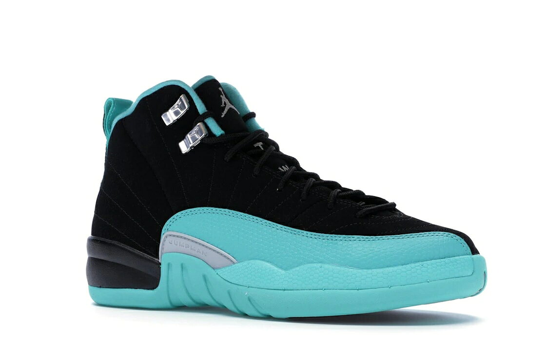 NIKE JORDAN JORDAN JORDAN 12 RETRO HYPER JADE (GS) / BLACK METALLIC SILVER HYPER JADE Baby Snicker — vista 2