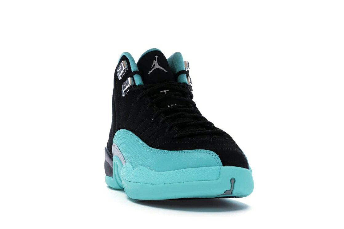 NIKE JORDAN JORDAN JORDAN 12 RETRO HYPER JADE (GS) / BLACK METALLIC SILVER HYPER JADE Baby Snicker — vista 3