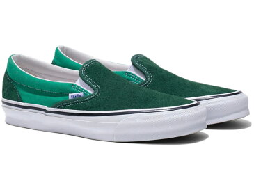 ヴァンズ VANS バンズ ボルト クラシック スリッポン スニーカー 【 SLIPON VAULT OG CLASSIC LX NOAH GREEN KELLY DARK FOREST 】