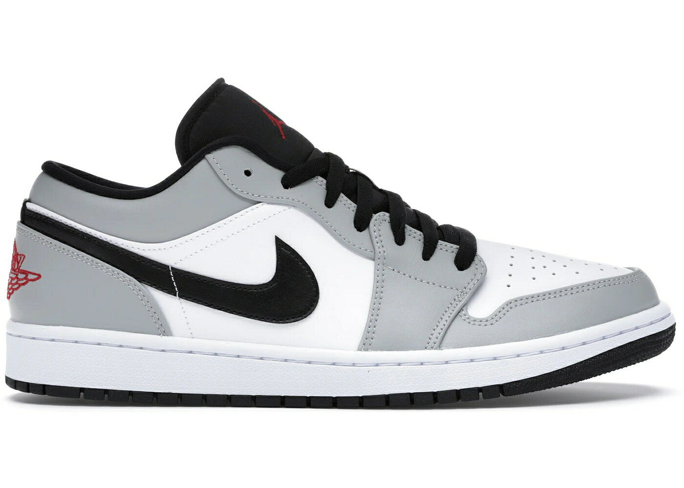Men'S Sports Shoes - ナイキ ジョーダン 灰色 グレー 赤 レッド 白色 ホワイト スニーカー メンズ JORDAN 1 LOW LIGHT SMOKE GREY / LIGHT SMOKE GREY GYM RED WHITE