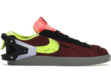 ナイキ NIKE ブレイザー ナイト スニーカー 【 BLAZER LOW ACRONYM NIGHT MAROON LEMON VENOMBLACK 】