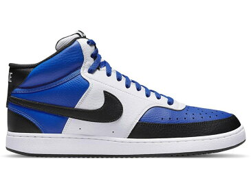 ナイキ NIKE コート ミッド 黒色 ブラック スニーカー 【 COURT VISION MID BLACK ROYAL WHITE 】