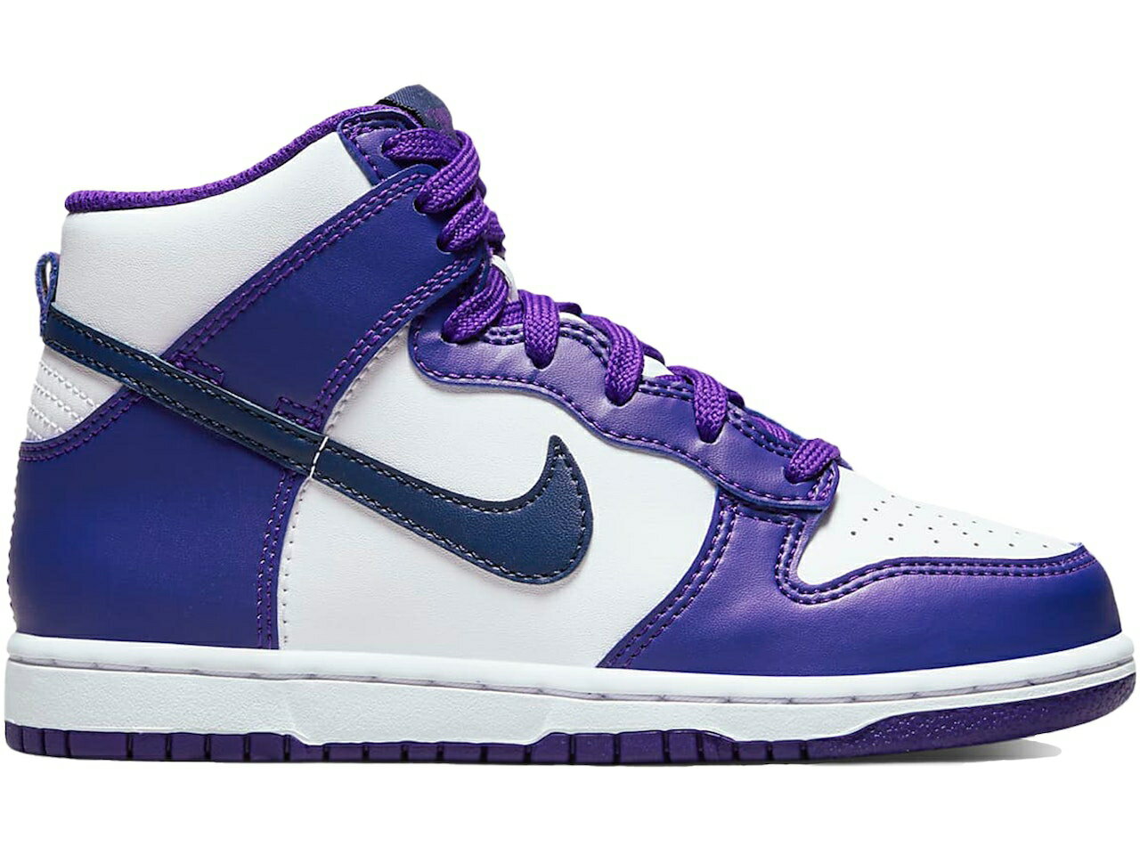 ナイキ NIKE ダンク ハイ 紫 パープル 紺色 ネイビー ダンクハイ キッズ 【 PURPLE ELECTRO MIDNGHT NAVY PS WHITE MIDNIGHT 】