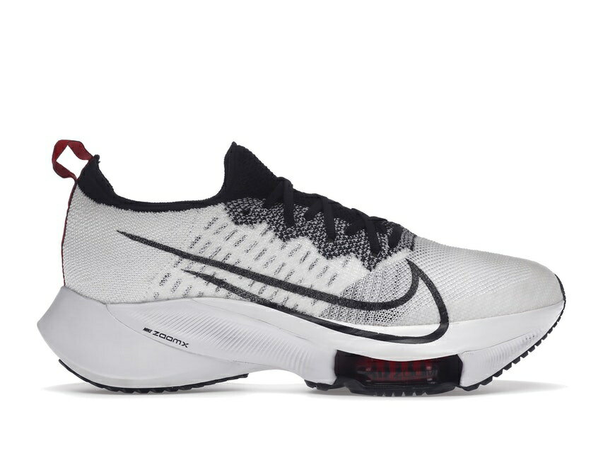 ナイキ NIKE ズーム フライニット 白色 ホワイト NEXT% RED+E23 スニーカー 【 AIR ZOOM TEMPO FLYKNIT WHITE UNIVERSITY BLACK RED 】