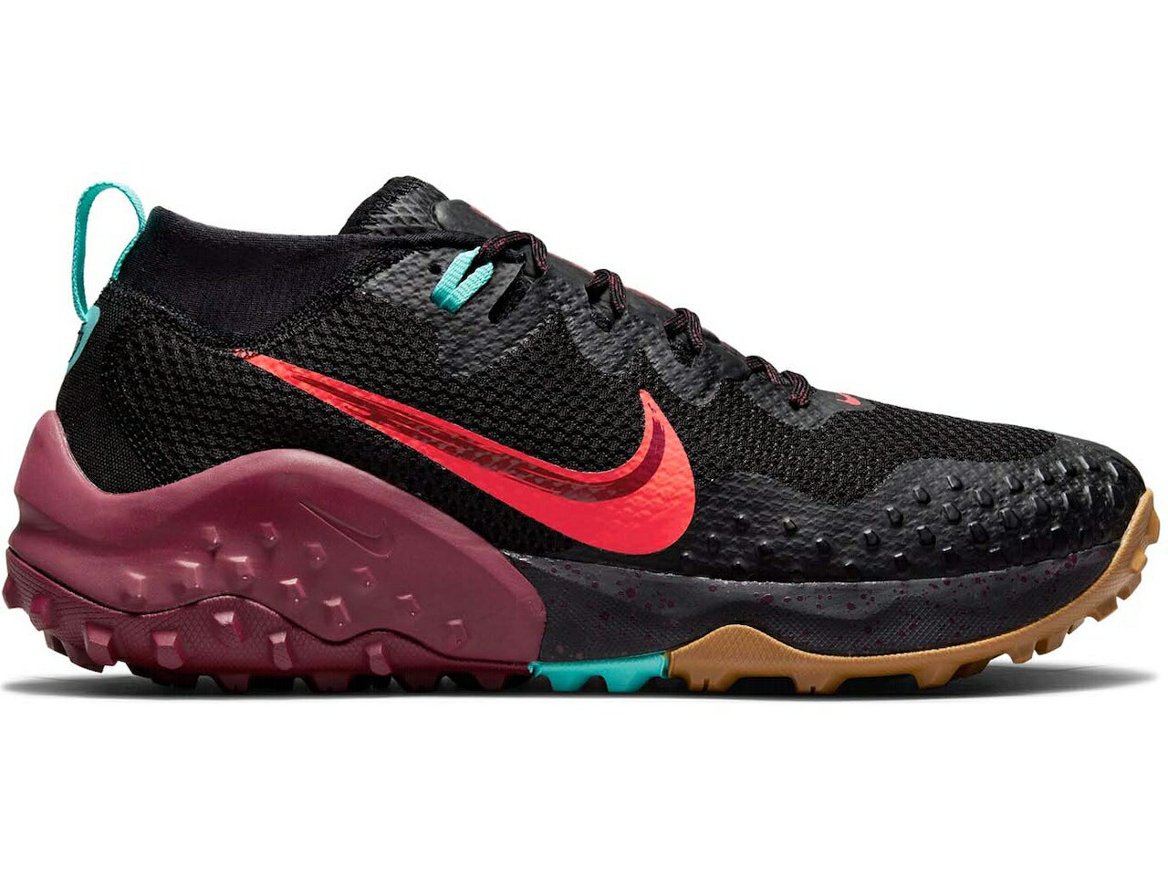 ナイキ 黒色 ブラック クリムゾン ダイナミック スニーカー メンズ 【 NIKE WILDHORSE 7 BLACK BRIGHT CRIMSON / BLACK DARK BEETROOT DYNAMIC 】