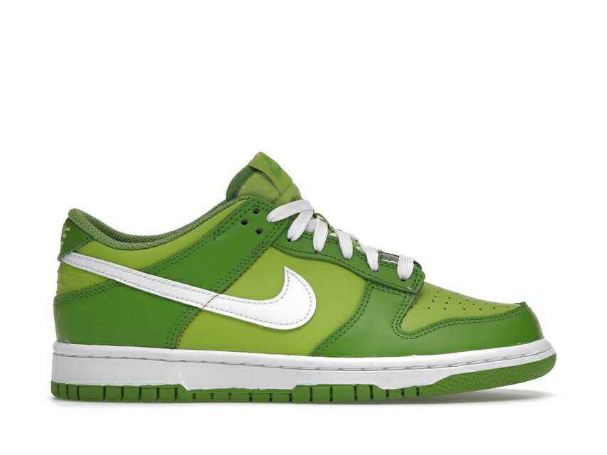 ナイキ NIKE ダンク ダンクロー ジュニア キッズ 【 CHLOROPHYLL GS WHITE VIVID GREEN 】