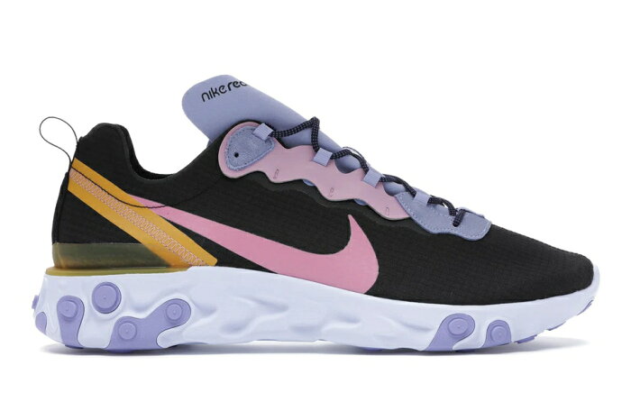 ナイキ NIKE リアクト エレメント スニーカー 【 REACT ELEMENT 55 ACG BLACK LIGHT THISTLEPOLLEN RISEMAGIC FLAMINGO 】