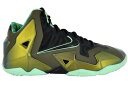 ナイキ レブロン ゴールド 緑 グリーン 黒色 ブラック KING'S 【 NIKE LEBRON 11 PRIDE (GS) / GOLD ARCTIC GREEN BLACK 】 キッズ ベビー マタニティ スニーカー