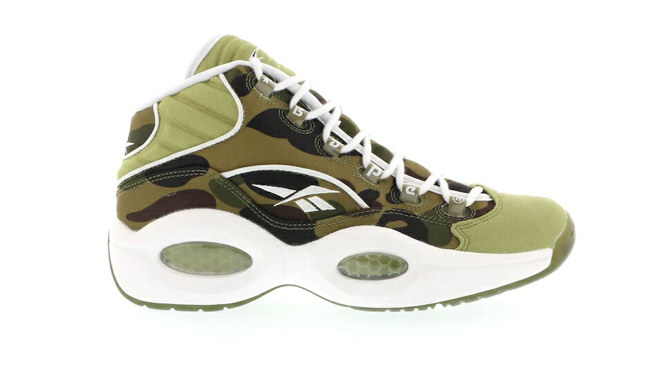 リーボック REEBOK クエスチョン ミッド クエスチョンミッド スニーカー 【 QUESTION MITA SNEAKERS X BAPE 1ST CAMO WHITE COOL GREY BLACK 】