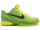 ナイキ コービー 黒色 ブラック 緑 グリーン クリムゾン 【 NIKE KOBE 6 GRINCH (GS) / VOLT BLACK GREEN APPLE CRIMSON 】 キッズ ベビー マタニティ スニーカー