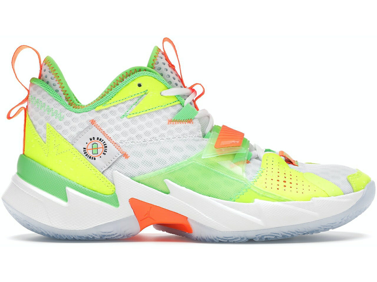 ナイキ ジョーダン ゾーン 白色 ホワイト 緑 グリーン 橙 オレンジ ZER0.3 スニーカー メンズ 【 JORDAN WHY NOT SPLASH ZONE / WHITE GREEN ORANGE VOLT 】