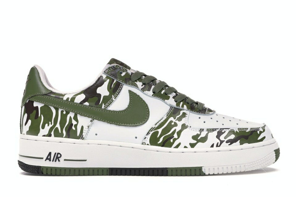 ナイキ NIKE エアフォース スニーカー 【 1 LOW CAMOUFLAGE PALM GREEN WHITE GREENBAROQUE BROWN 】