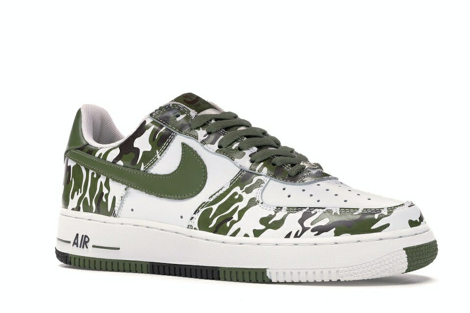 ナイキ NIKE エアフォース スニーカー 【 1 LOW CAMOUFLAGE PALM GREEN WHITE GREENBAROQUE BROWN 】