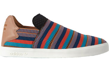 アディダス ADIDAS スリッポン スニーカー 【 ELASTIC PHARRELL MULTICOLOR CORE BLACK EQT BLUE COLLEGIATE RED 】