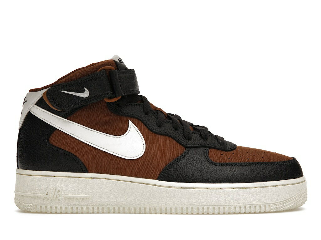 iCL ~bh re[W Be[W At@  IW GAtH[X '07 Xj[J[ Y y NIKE AIR FORCE 1 MID VINTAGE OFF-NOIR PECAN / OFF NOIR PECAN ALPHA ORANGE z