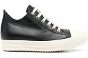 リックオウエンス 黒色 ブラック スニーカー メンズ 【 RICK OWENS RICK OWENS STROBE LOW BLACK / BLACK MILK MILK 】